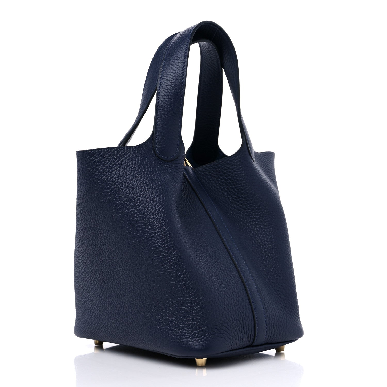Hermes Taurillon Clemence Picotin Lock 18 PM Bleu Nuit 3 of 9