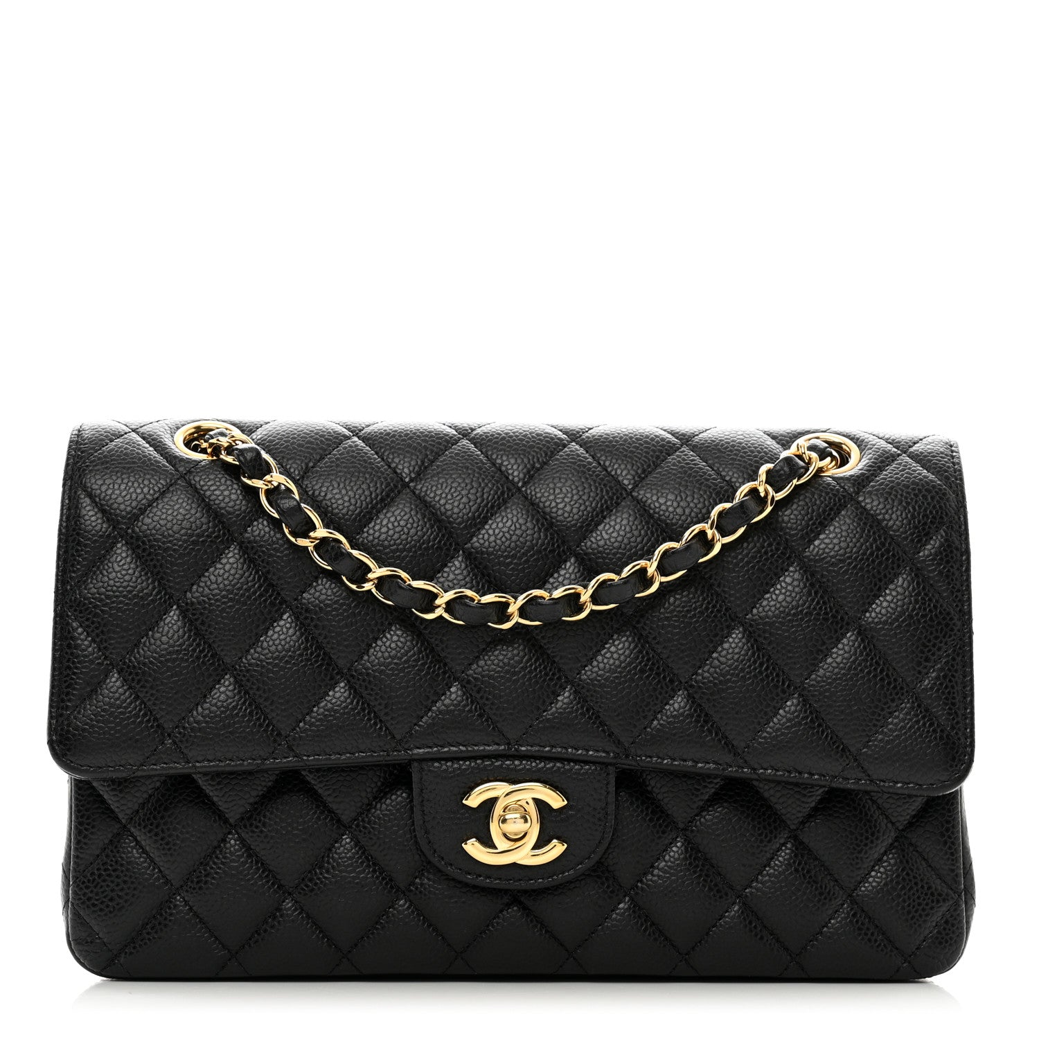 Chanel Caviar Quilted Medium Double Flap Black 1 of 10