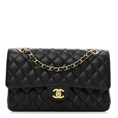 Chanel Caviar Quilted Medium Double Flap Black 1 of 10