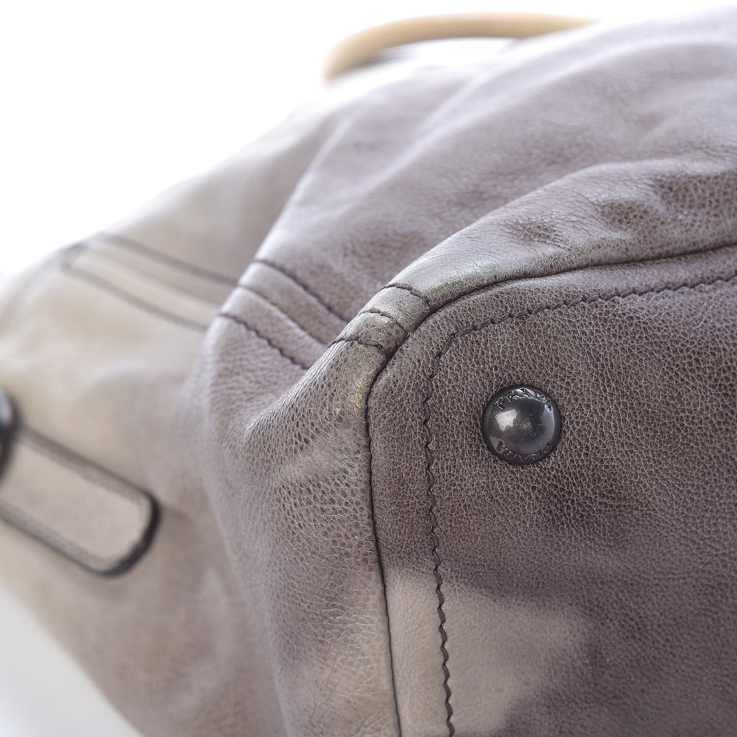 Glace Calfskin Extra Wide Tote Ghiaccio Sfumato