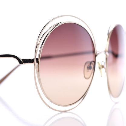 Chloe Oversized Round Carlina Oversized Round Sunglasses CE114S Gold 7 of 8
