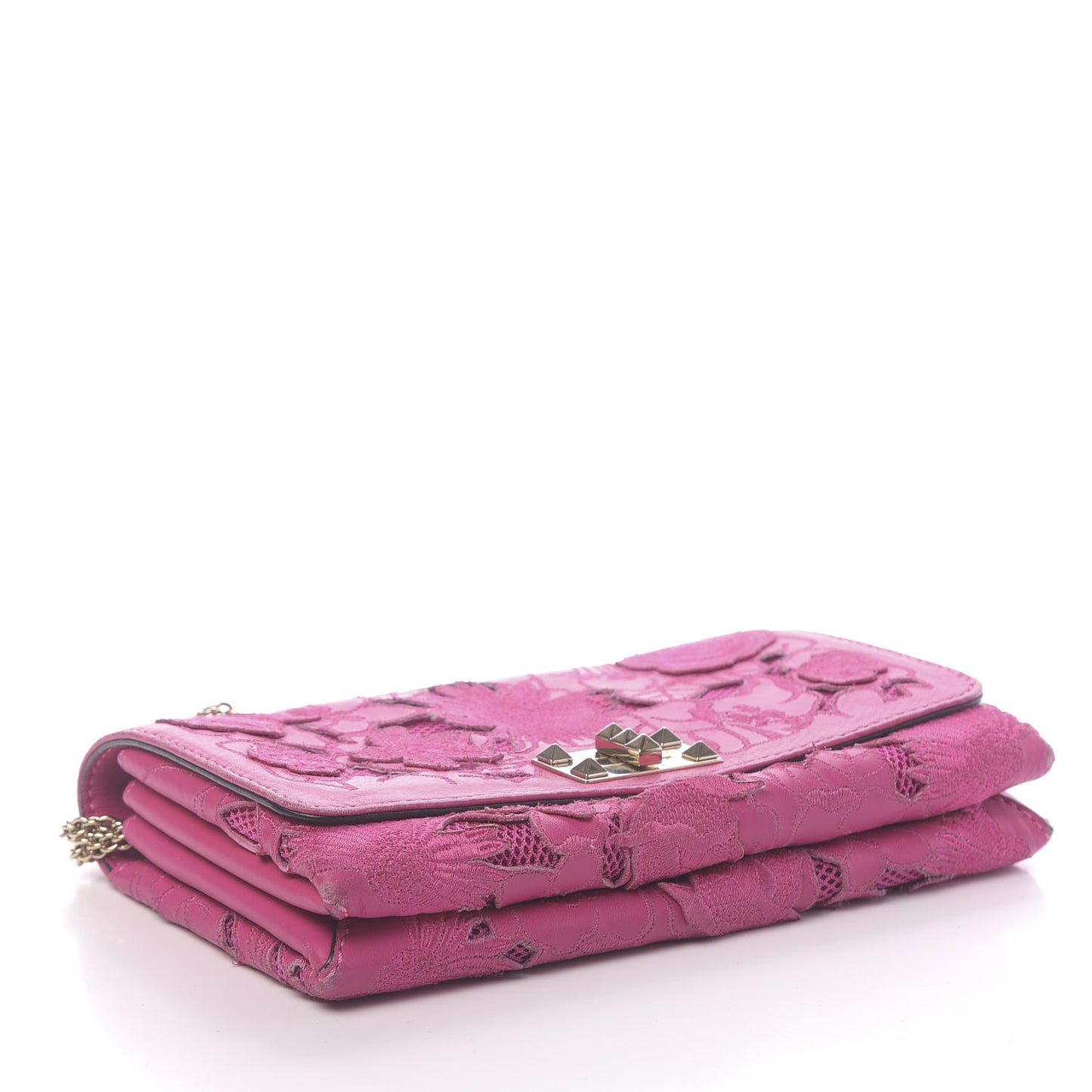 Nappa Lace Girello Flap Pop Fuxia
