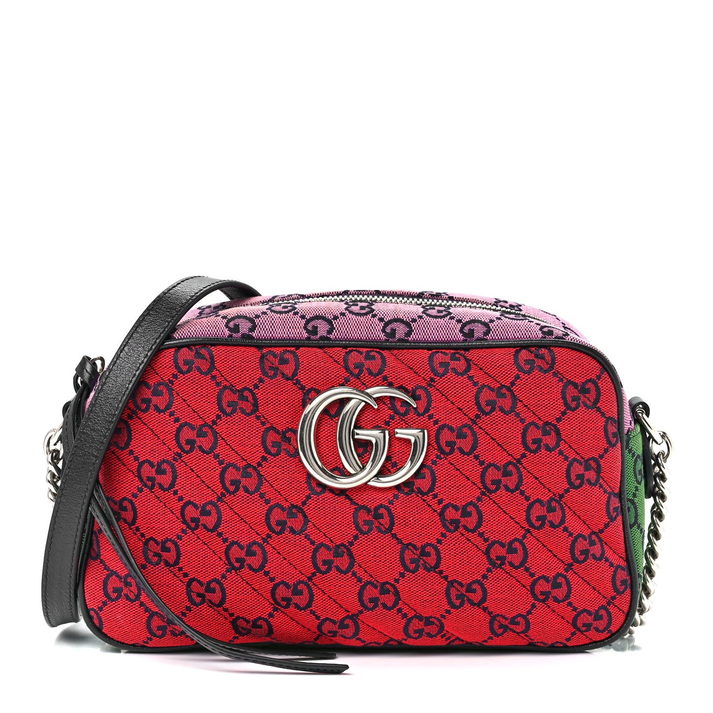 Monogram Multicolor Matelasse Diagonal Small GG Marmont Chain Shoulder Bag Red Blue Yellow Green Pink