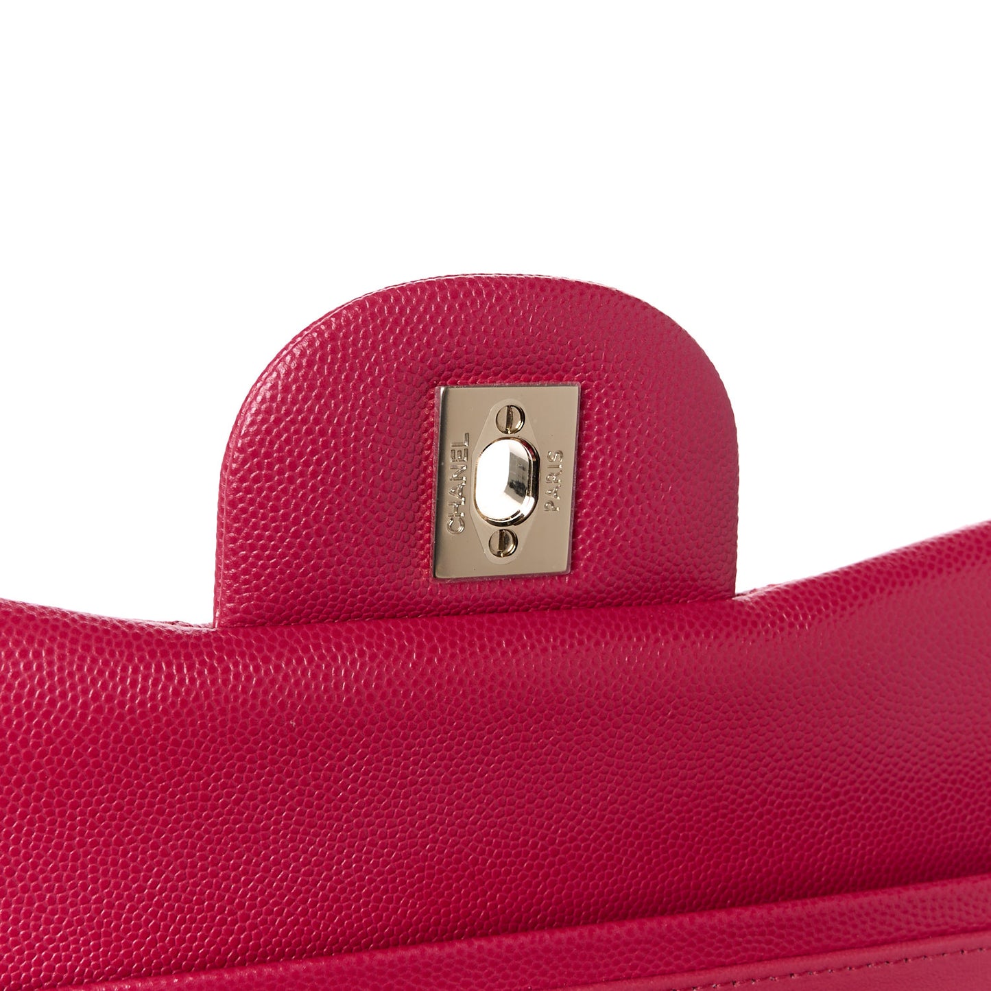 Caviar Quilted Jumbo Double Flap Dark Pink