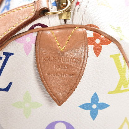 Louis Vuitton Monogram Multicolor Speedy 30 White 6 of 9