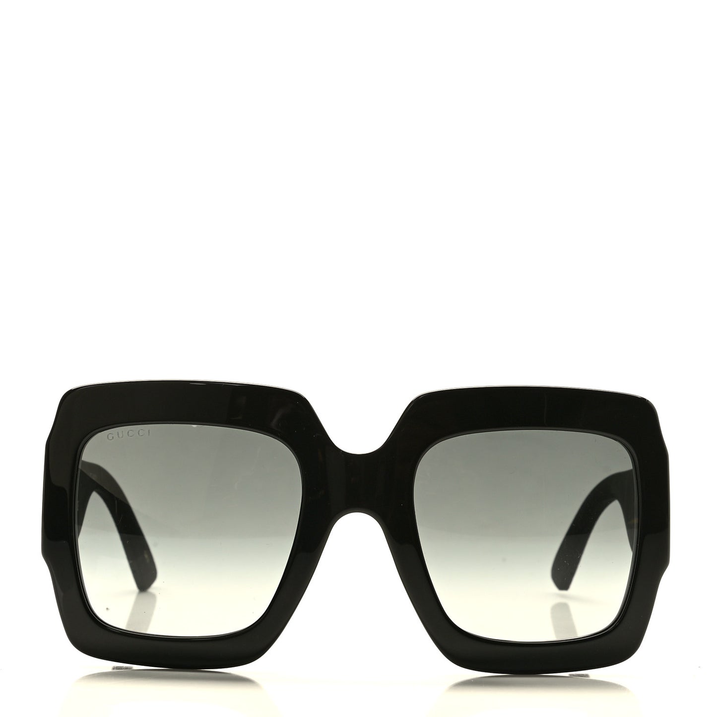 Square Frame Glitter GG0102S Sunglasses Black
