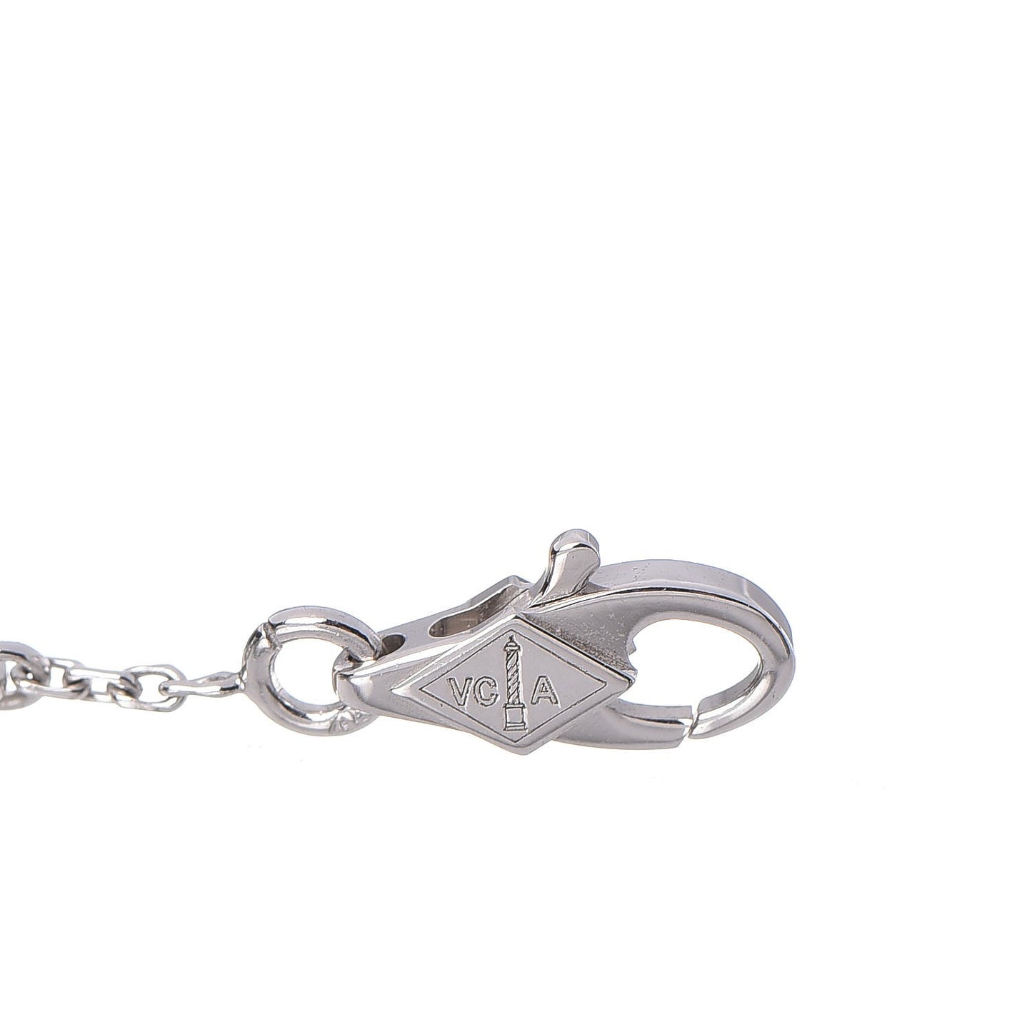 18K White Gold Turquoise Sweet Alhambra Butterfly Bracelet
