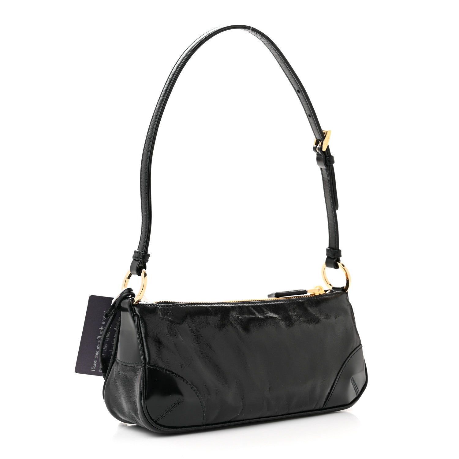 Prada Soft Lux Calfskin Re-Edition 2002 Shoulder Bag Black 3 of 11