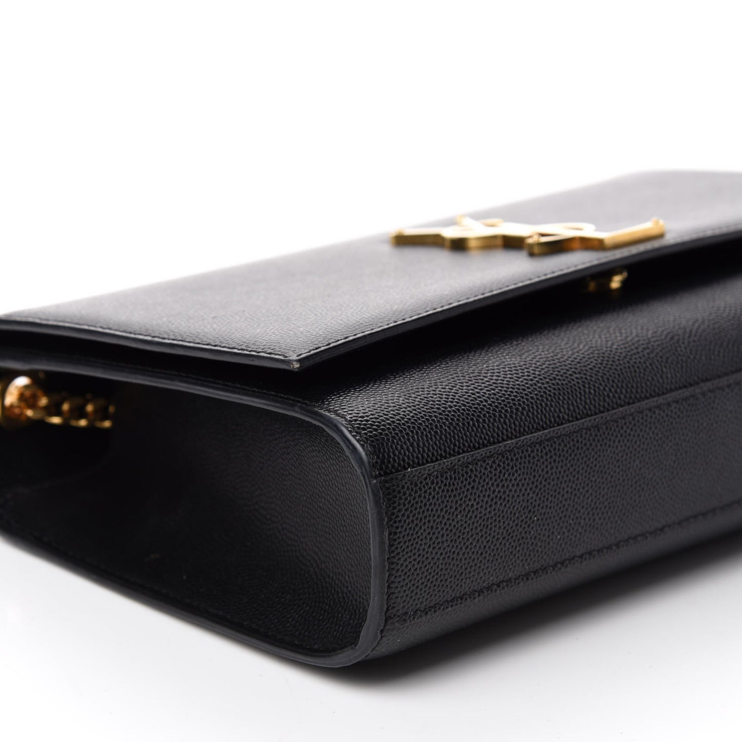 Grain De Poudre Medium Classic Monogram Kate Satchel Black