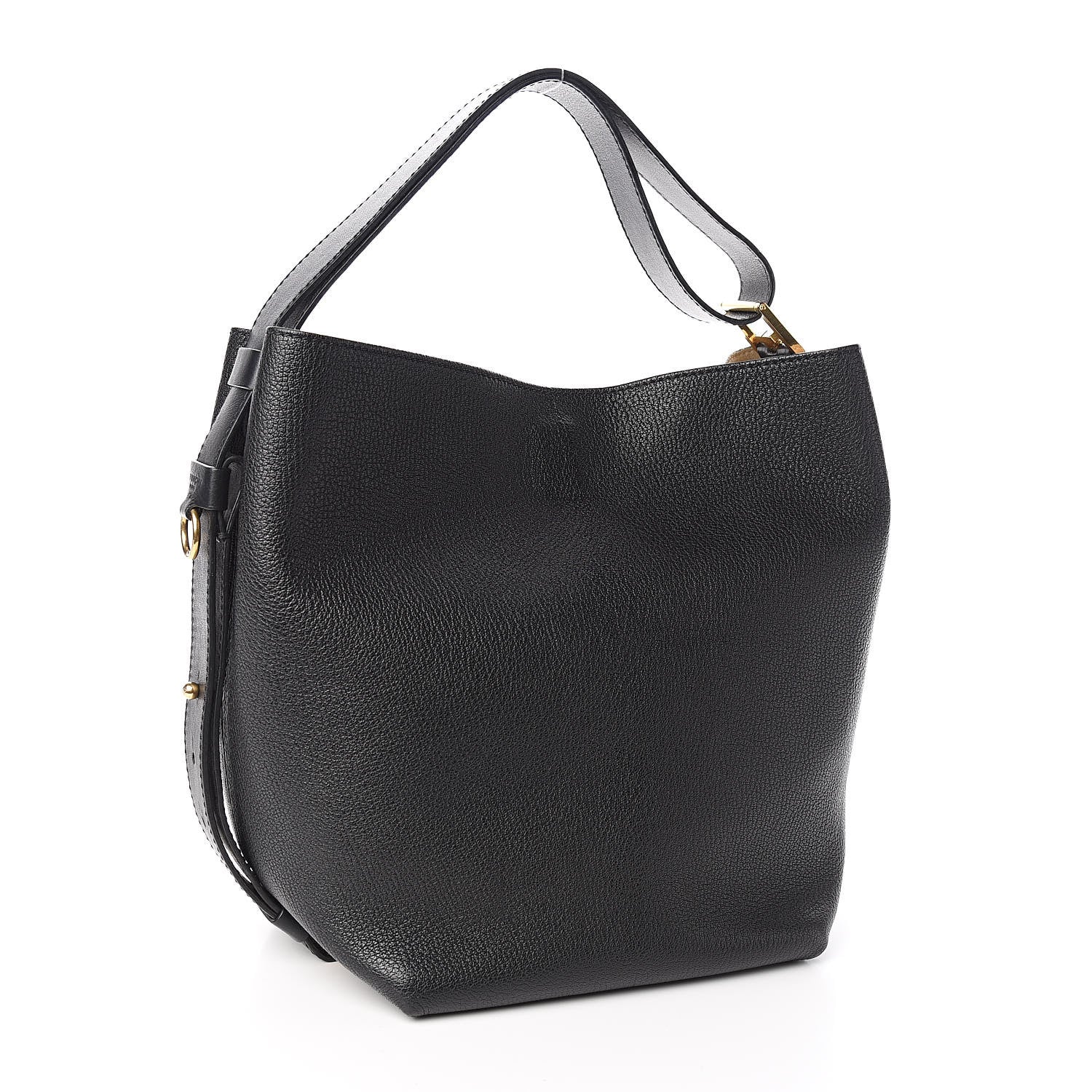 Givenchy Grained Calfskin GV Bucket Bag Black 3 of 10