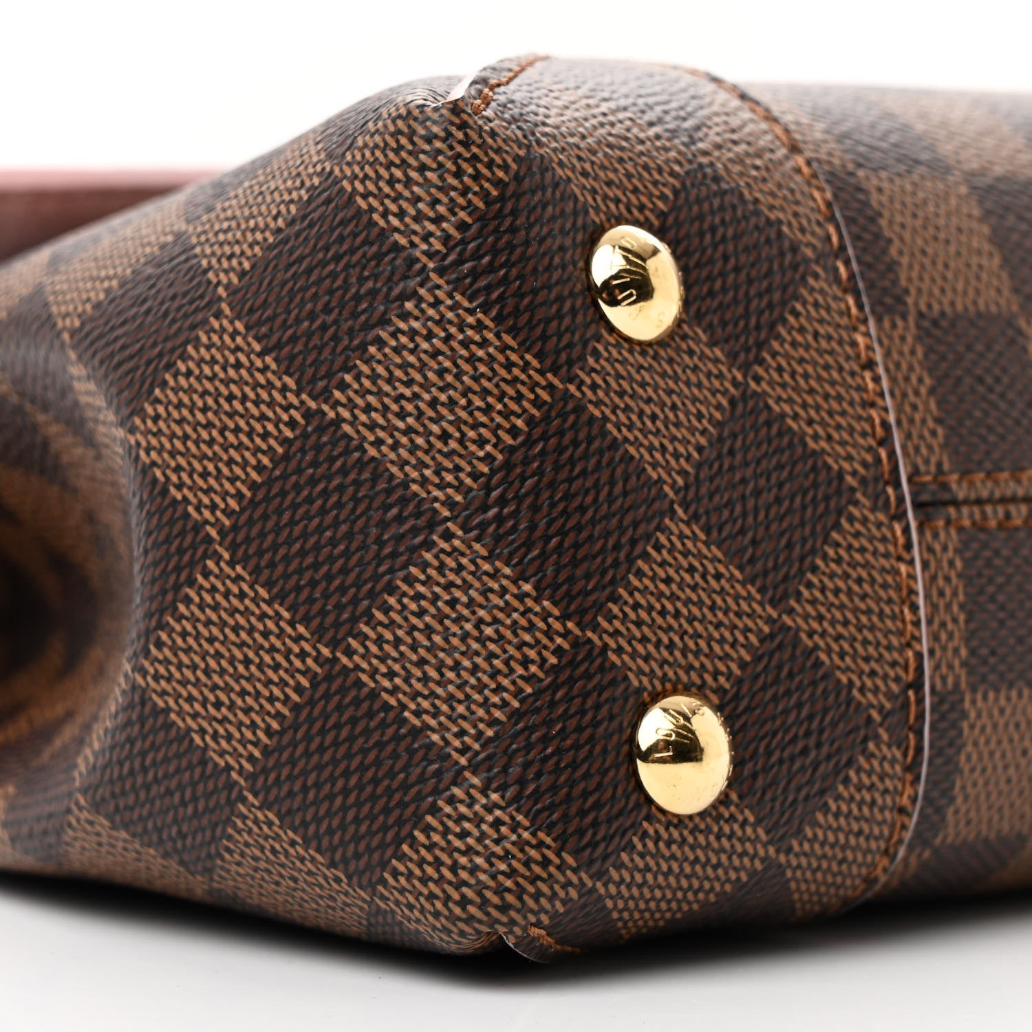 Louis Vuitton Damier Ebene Caissa Clutch Rose Ballerine 10 of 13
