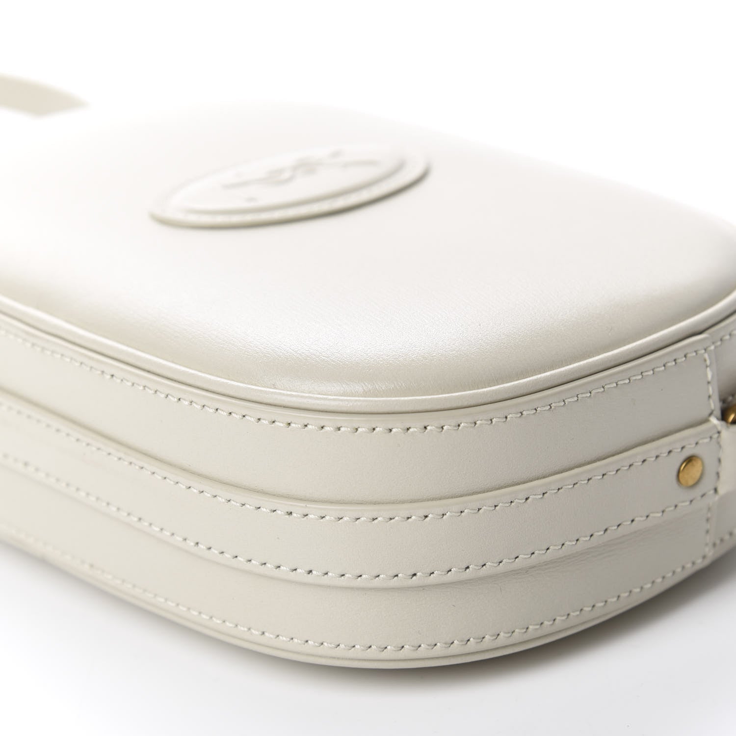 Saint Laurent Calfskin Le 61 Camera Bag White 7 of 9