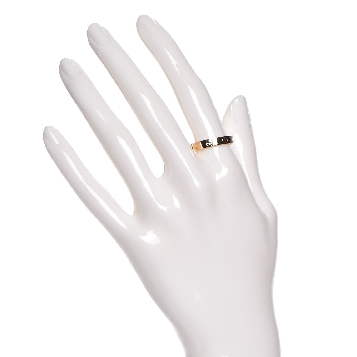 Cartier 18K Yellow Gold 3.5mm LOVE Wedding Band Ring 56 7.5 2 of 5
