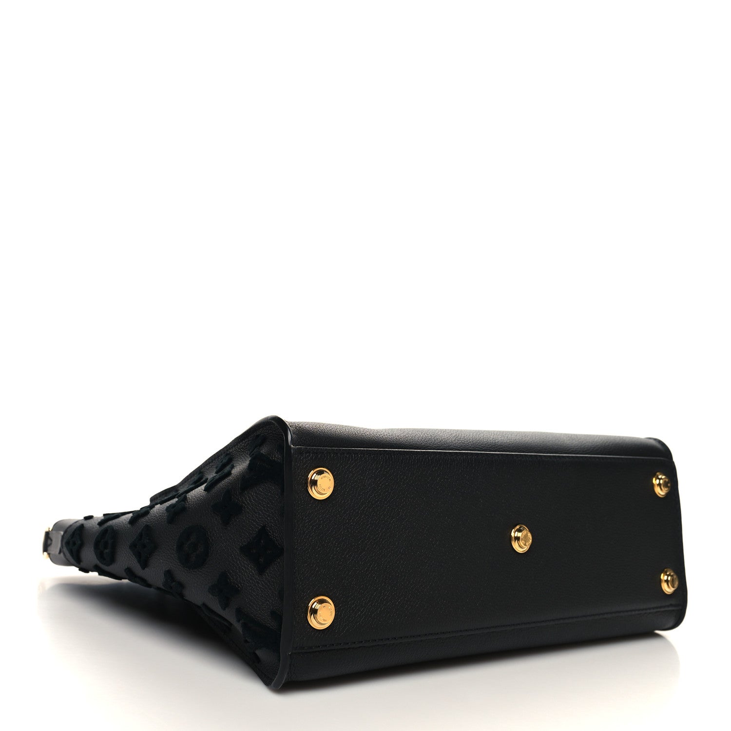 Louis Vuitton Calfskin Monogram Tufting On My Side Black 4 of 9