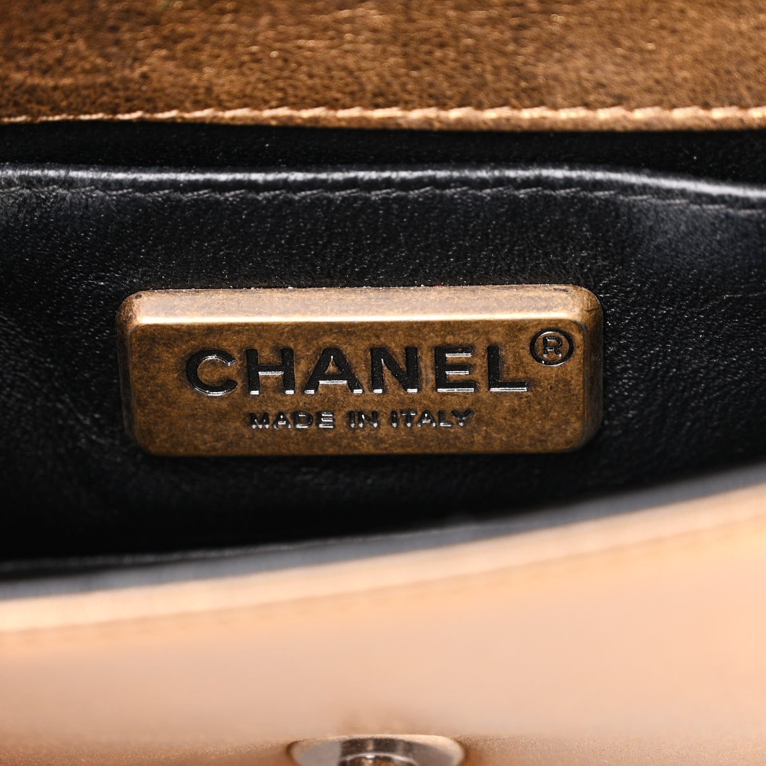 Chanel Galuchat Stingray Mini Boy Flap Gold 6 of 17