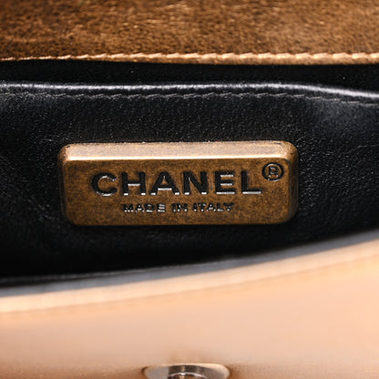 Chanel Galuchat Stingray Mini Boy Flap Gold 6 of 17