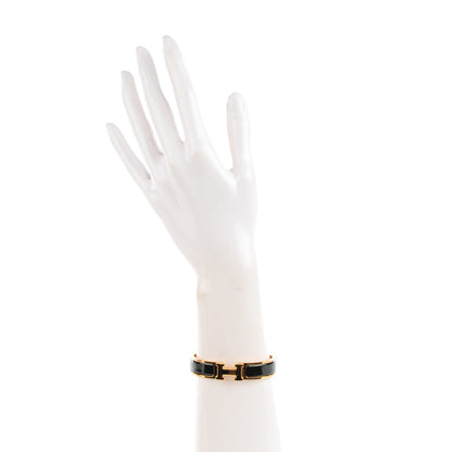 Hermes Enamel Narrow Clic Clac H Bracelet PM Black 2 of 5