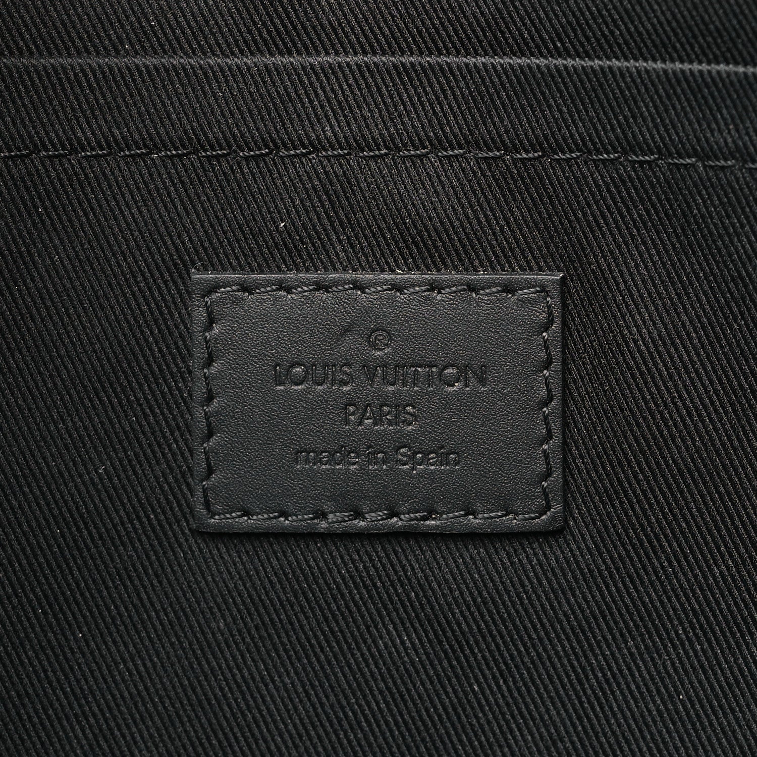 Louis Vuitton Calfskin Monogram Shadow Discovery Pochette Black 7 of 7