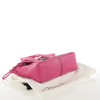 3.1 Phillip Lim 3.1 Textured Calfskin Mini Pashli Satchel Bright Fuchsia 4 of 7