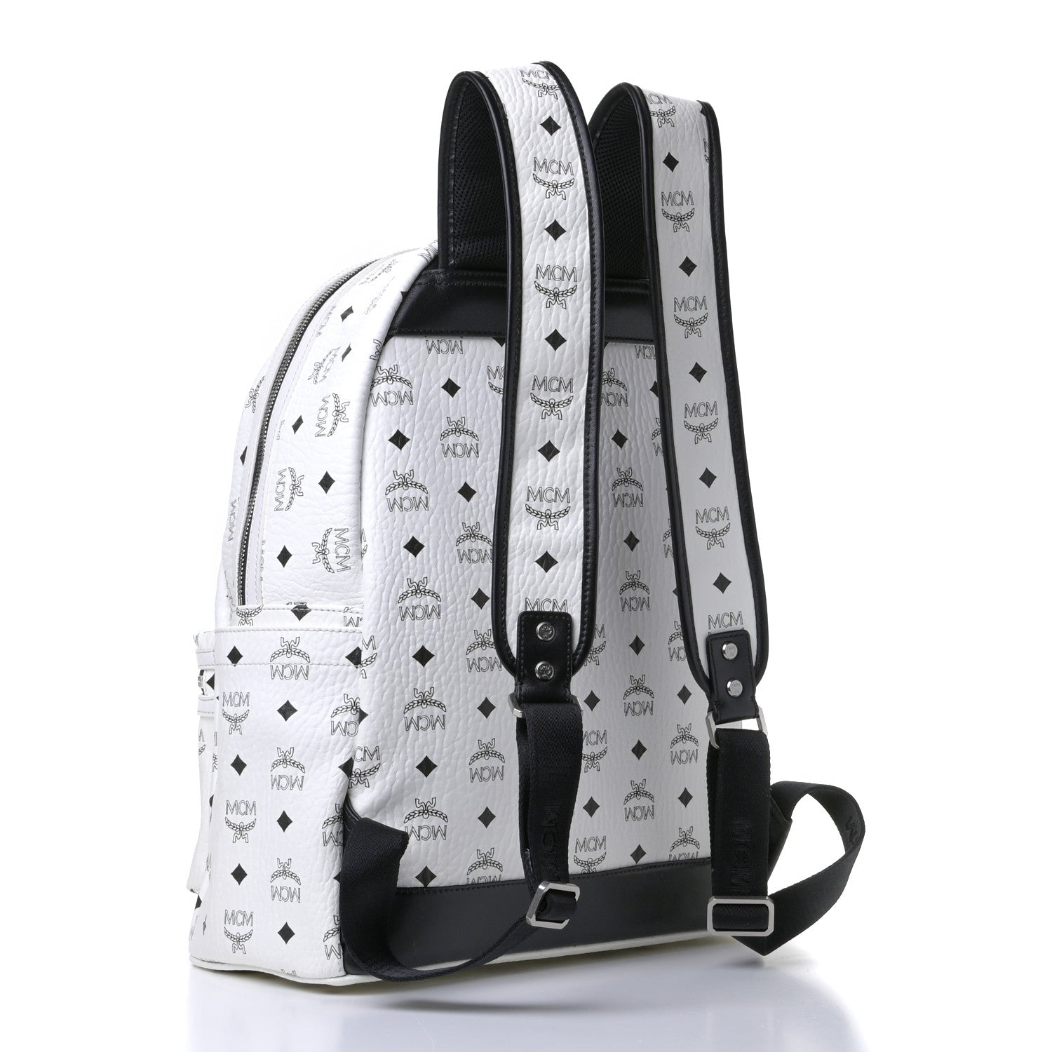 MCM Visetos Medium Stark Backpack White 2 of 4