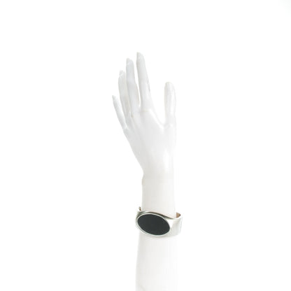 Chanel Metal CC Mirror Cuff Silver 2 of 6