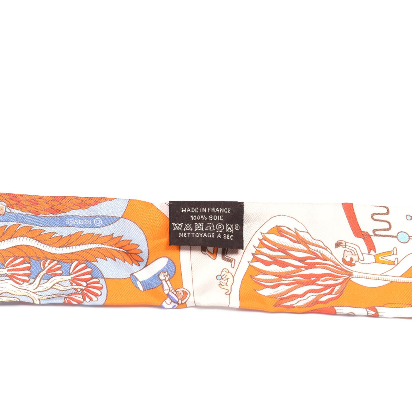 Silk Exposition Universelle Twilly Orange Ciel Brique