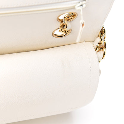 Chanel Caviar Quilted Medium Double Flap White 8 of 11