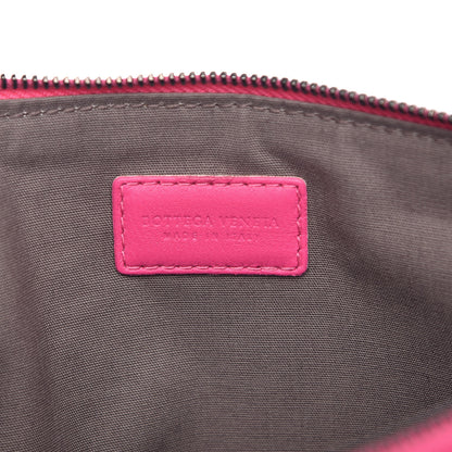 Bottega Veneta Nappa Intrecciato Flat Zip Pouch Rosa Shock 7 of 13