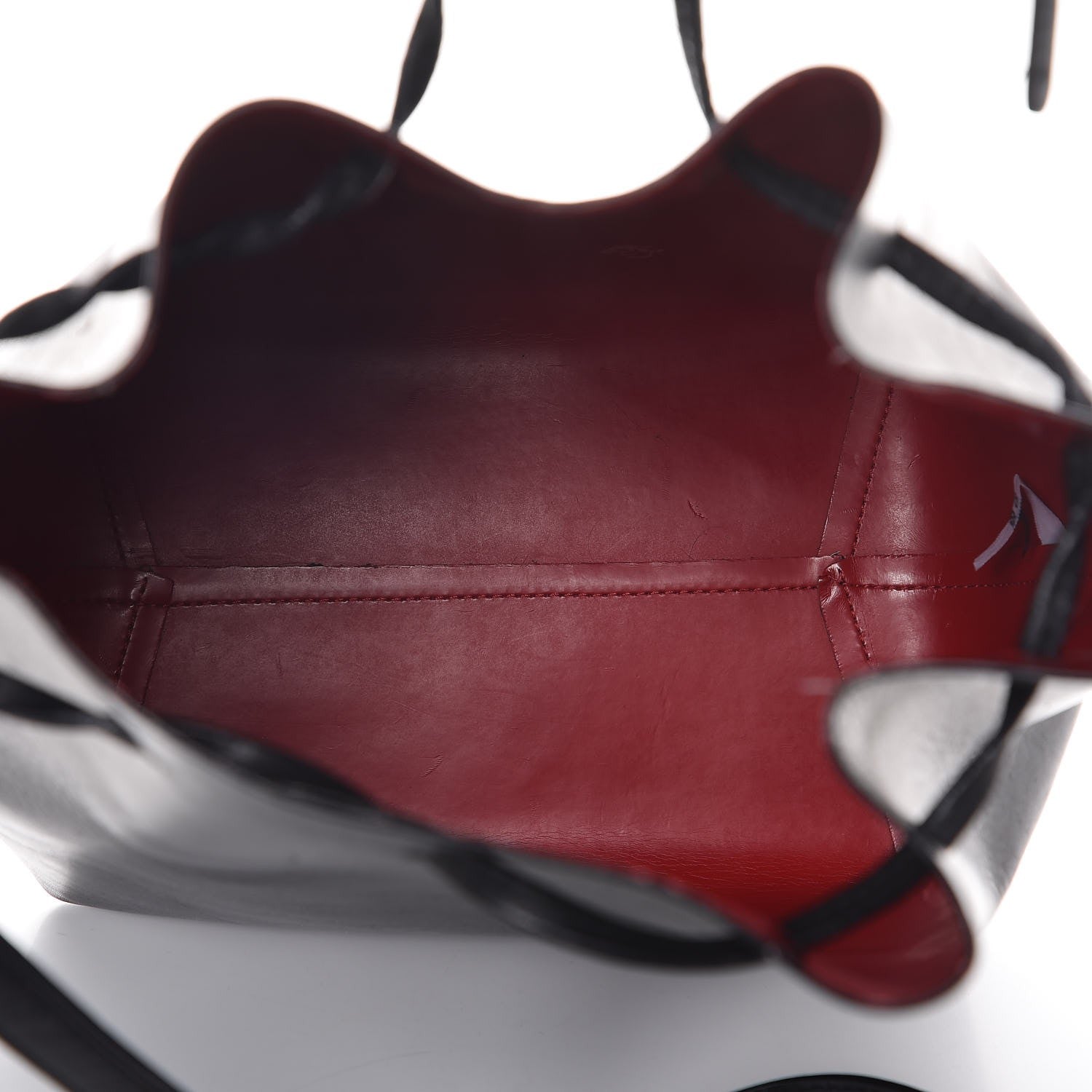 Mansur Gavriel Vegetable Tanned Calfskin Bucket Bag Black Flamma 6 of 13