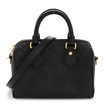 Louis Vuitton Empreinte Monogram Giant Speedy Bandouliere 20 Black 1 of 12