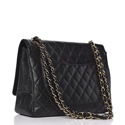 Chanel Caviar Quilted Maxi Single Flap Black 3 of 15