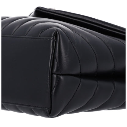 Saint Laurent Calfskin Y Quilted Monogram Small Loulou Chain Satchel Black 11 of 11