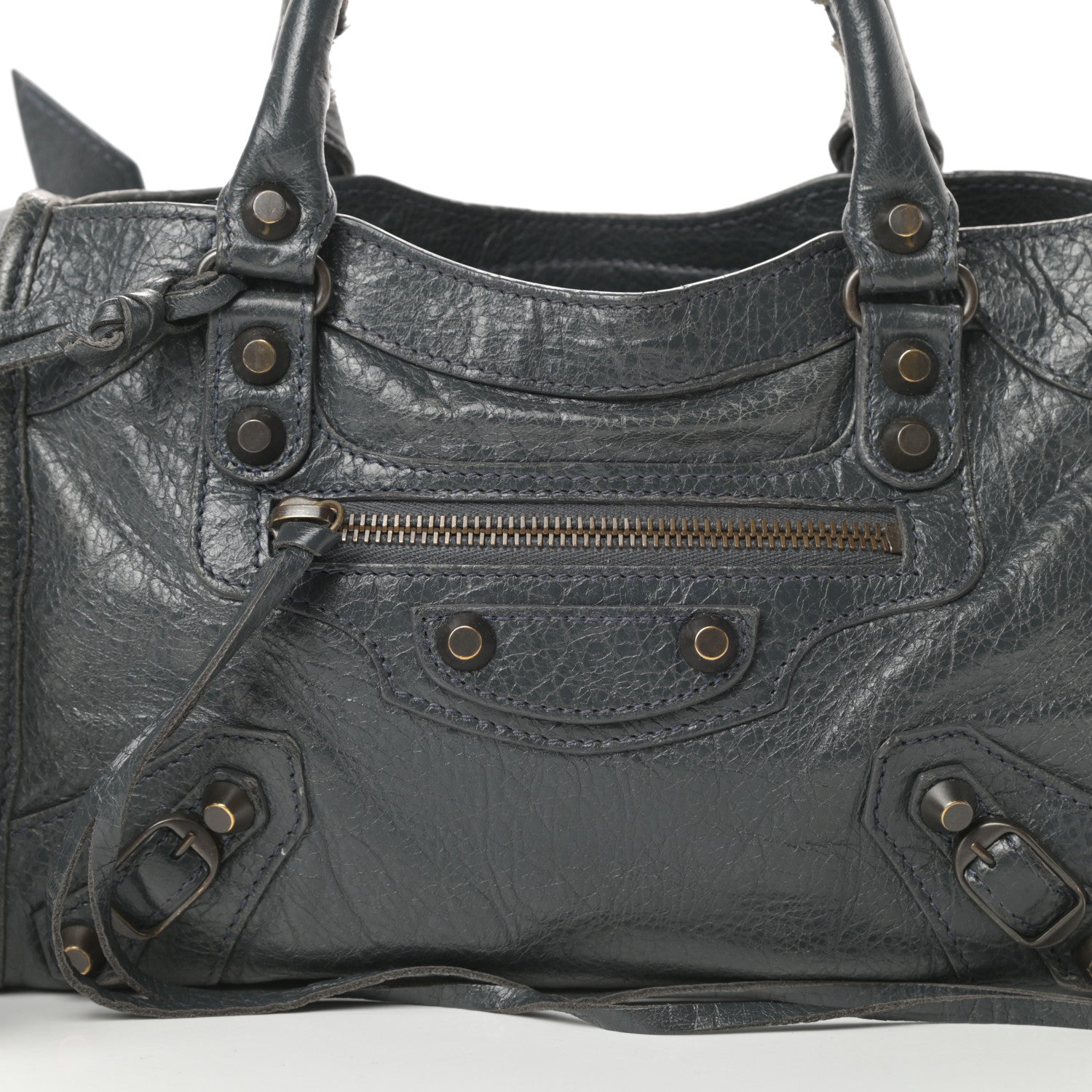 Balenciaga Agneau Classic Hardware Mini City Anthracite 8 of 16