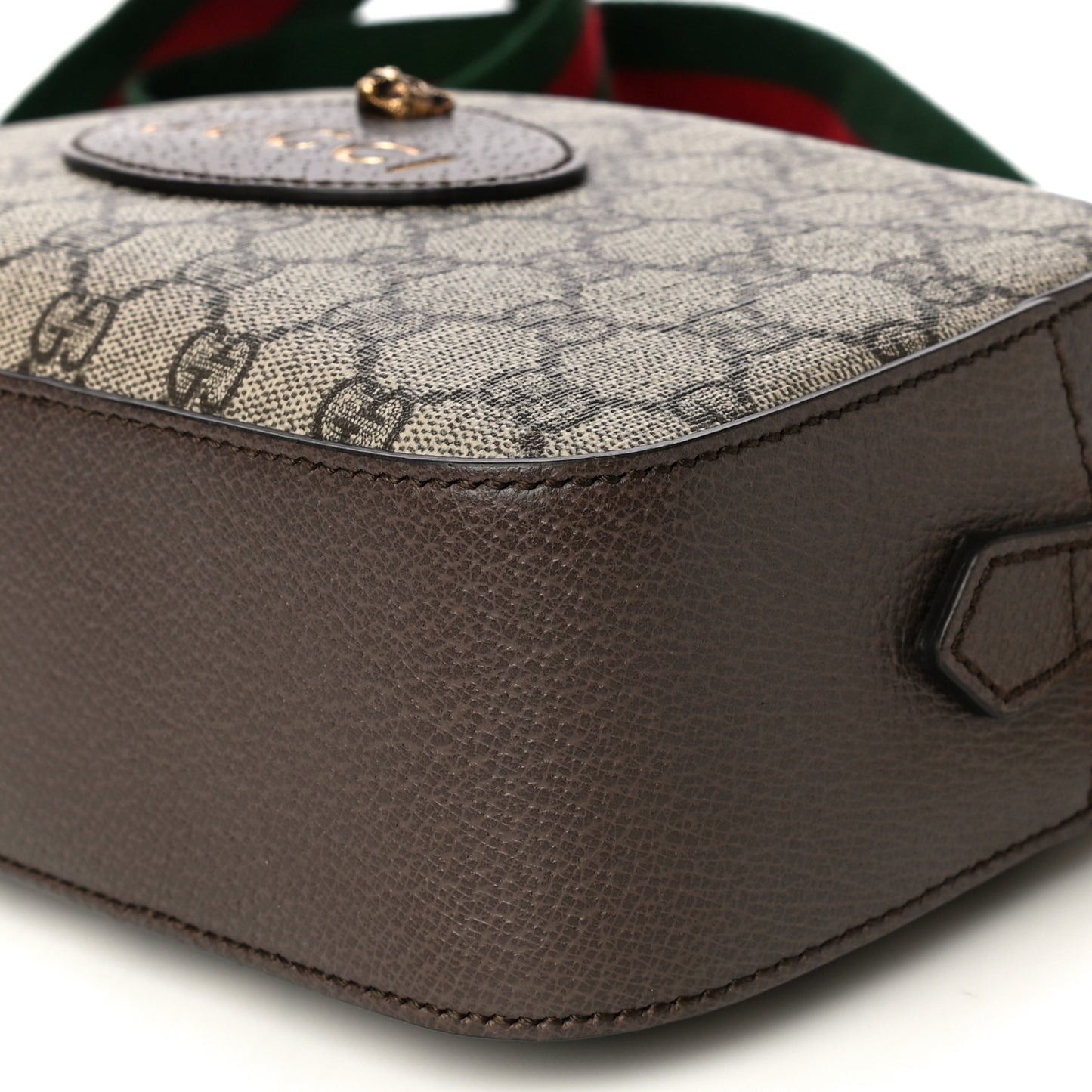 GG Supreme Monogram Web Neo Vintage Shoulder Bag Beige New Acero Crop