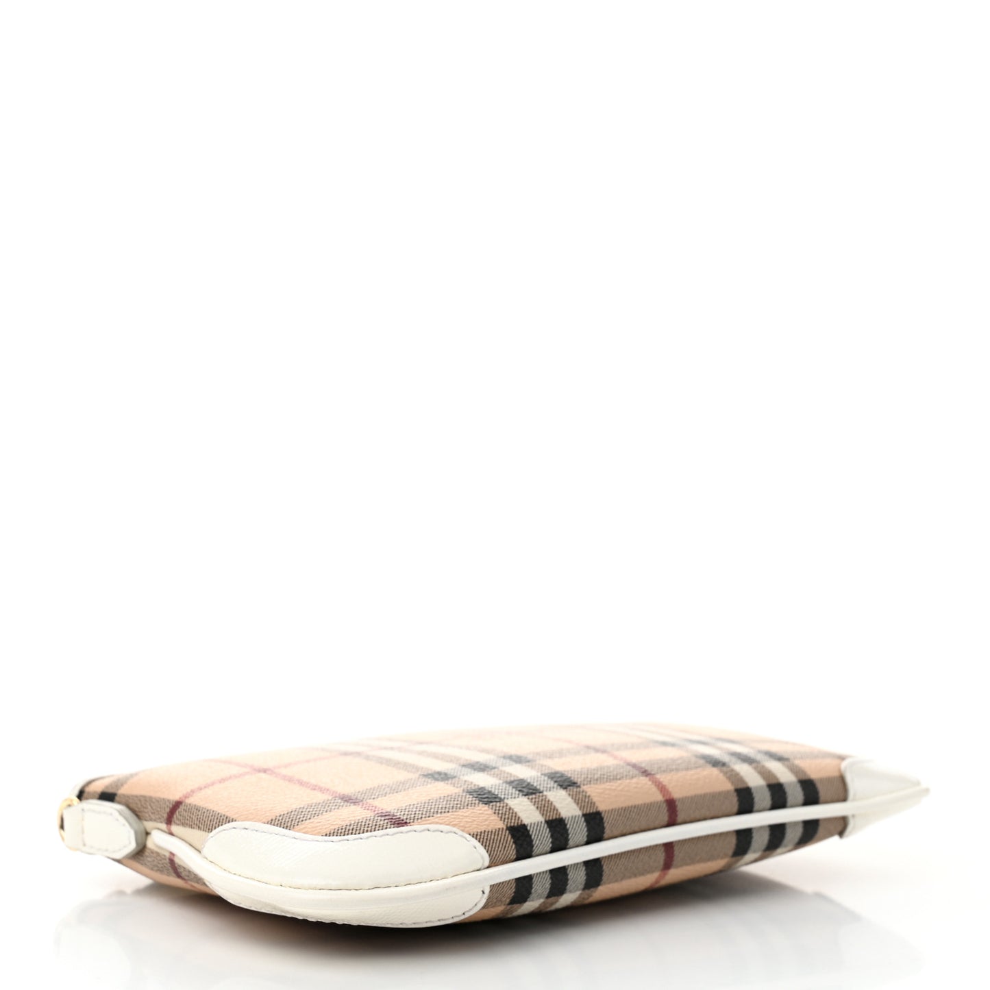 Haymarket Check Small Peyton Crossbody Clutch Bag White