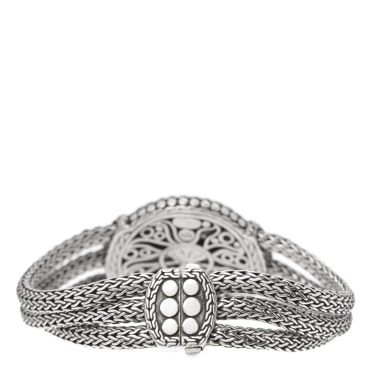 Sterling Silver Dot Nuansa Large Round Station Bracelet