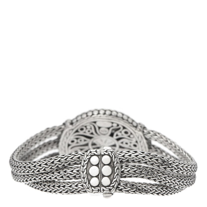 John Hardy Sterling Silver Dot Nuansa Large Round Station Bracelet 3 of 5