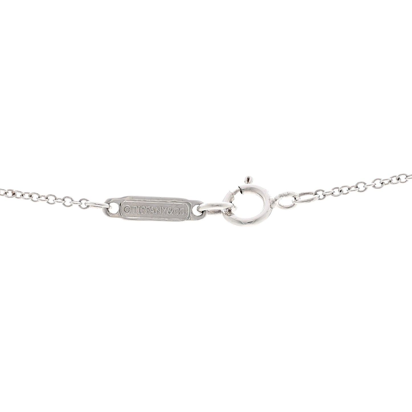 18K White Gold Diamond Mini Cross Stitch Pendant Necklace