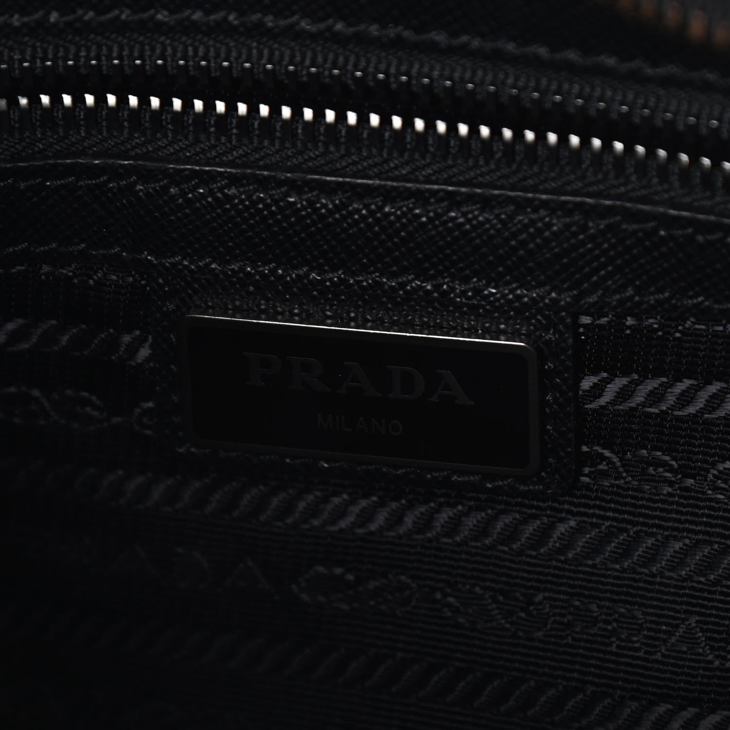 Prada Re-Nylon Saffiano Pocket Flat Messenger Bag Black 5 of 8