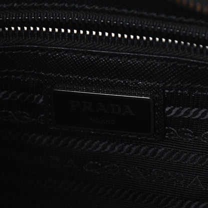 Prada Re-Nylon Saffiano Pocket Flat Messenger Bag Black 5 of 8
