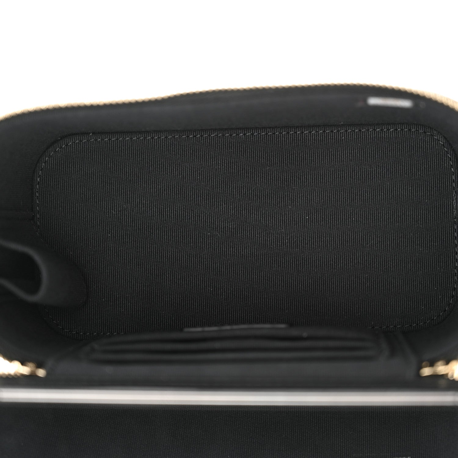 Chanel Lambskin Quilted Small Top Handle Vanity Case With Chain Black 5 of 10