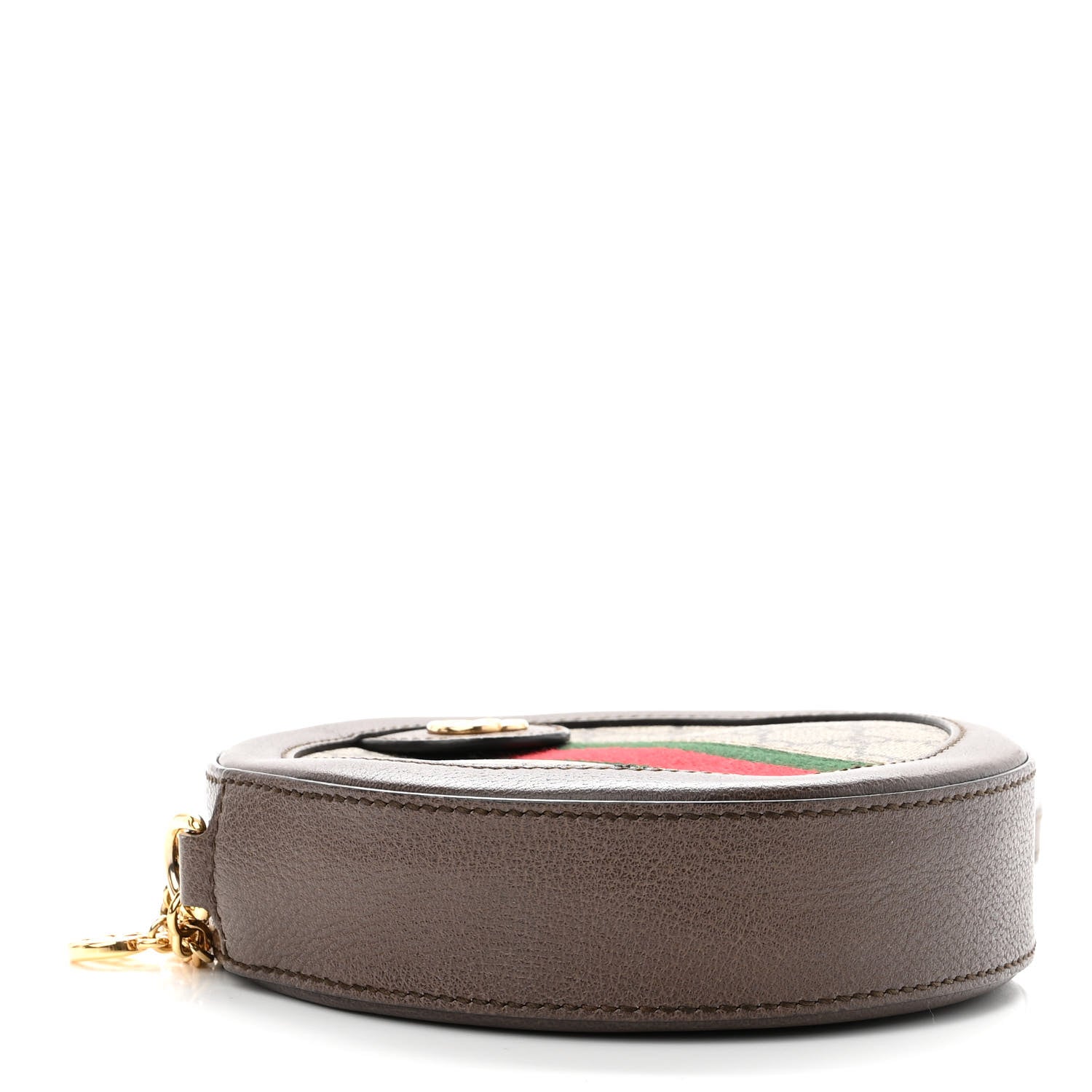 Gucci GG Supreme Monogram Web Mini Ophidia Round Shoulder Bag Brown 4 of 10