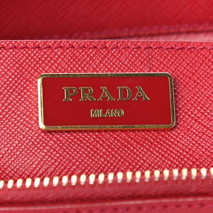Prada Saffiano Medium Galleria Double Zip Tote Fuoco 6 of 12