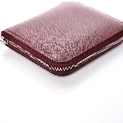 Hermes Epsom Silk'In Compact Wallet Rouge H Jaune Ambre Rose Ete 8 of 14