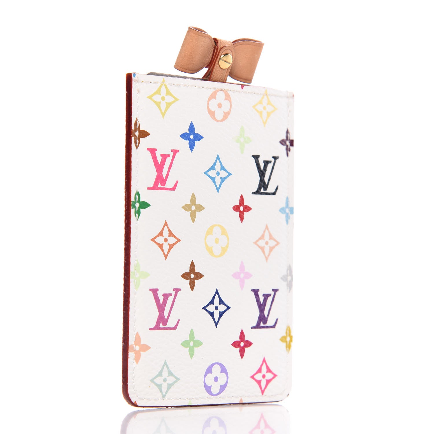 Louis Vuitton Monogram Multicolor Mirror and Case Pouch White 3 of 6