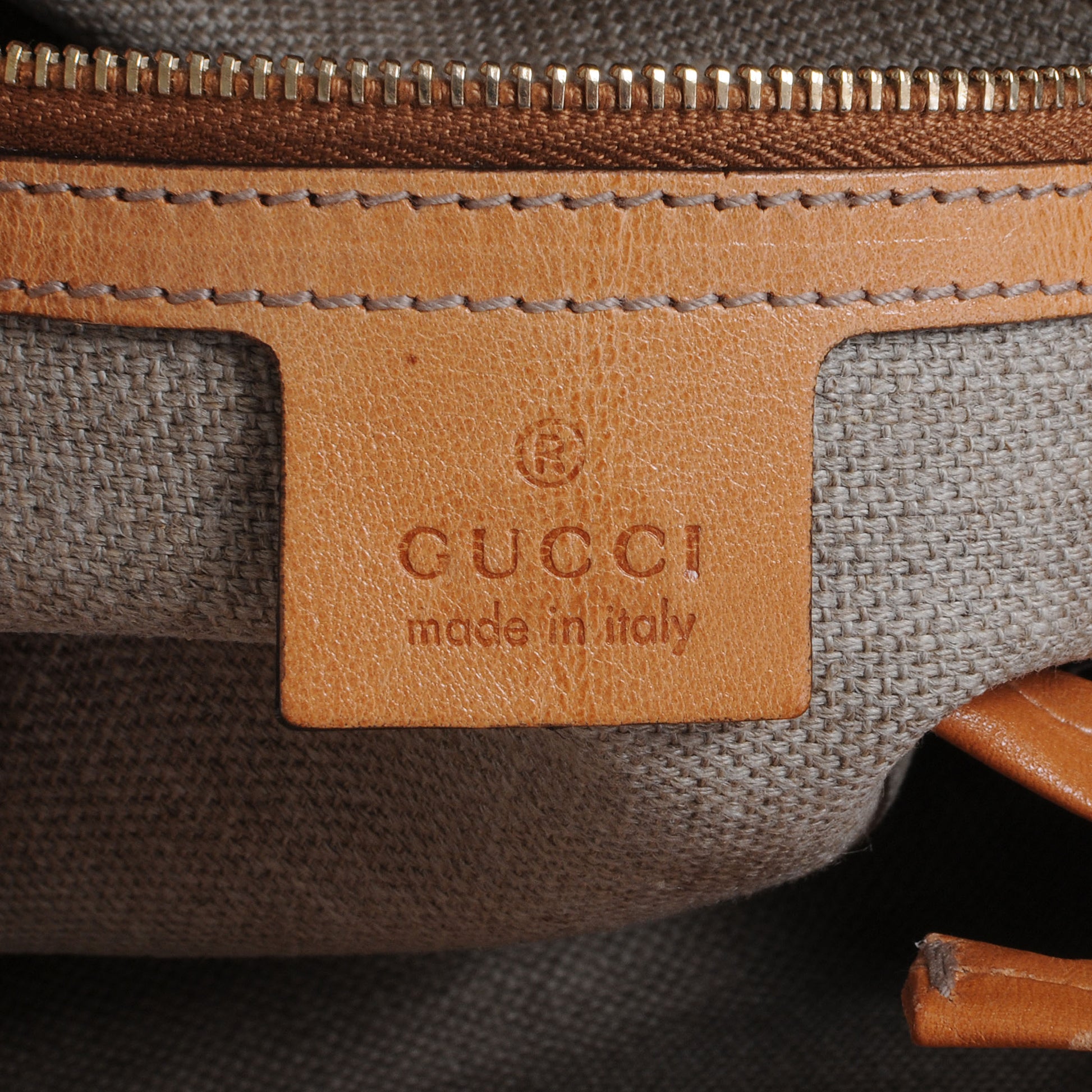 Gucci Calfkin Tattoo Heart Large Hysteria Tote Tan 5 of 7