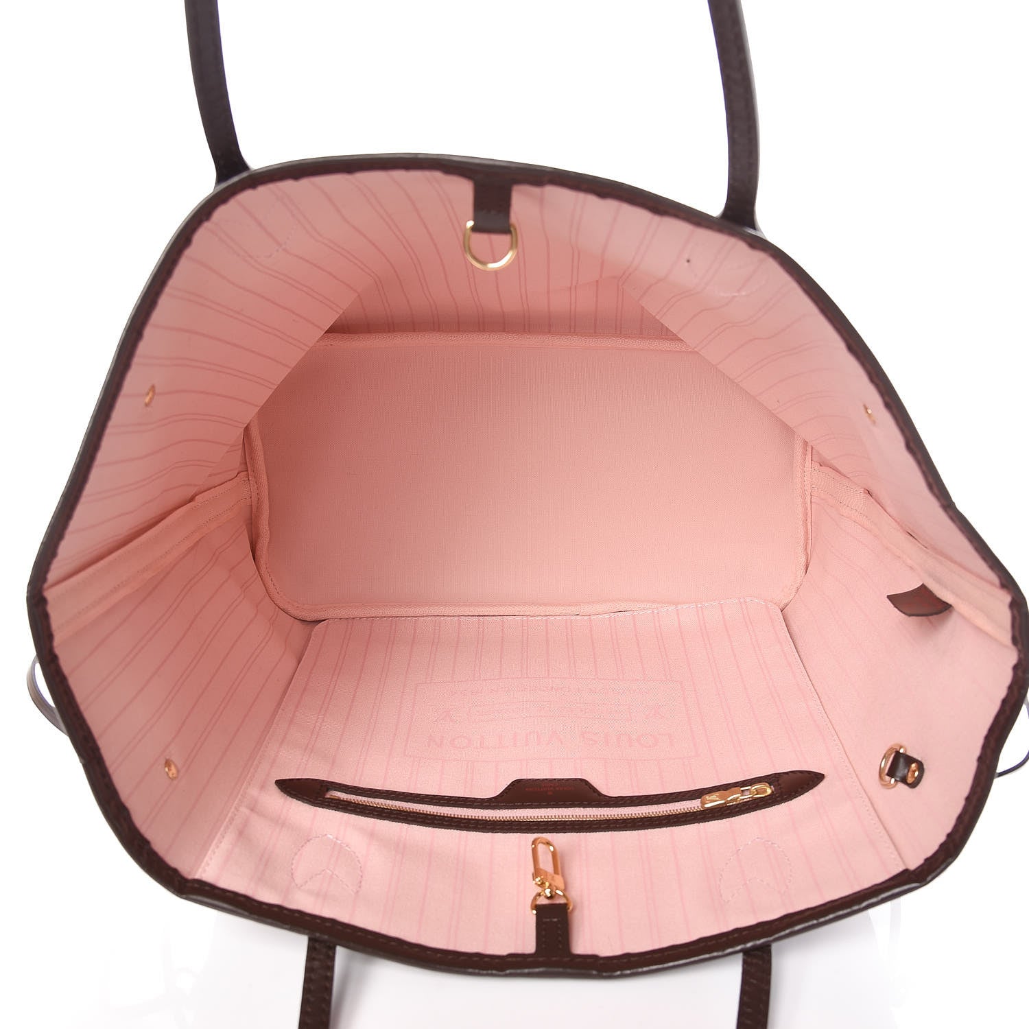 Louis Vuitton Damier Ebene Neo Neverfull MM Rose Ballerine 5 of 10