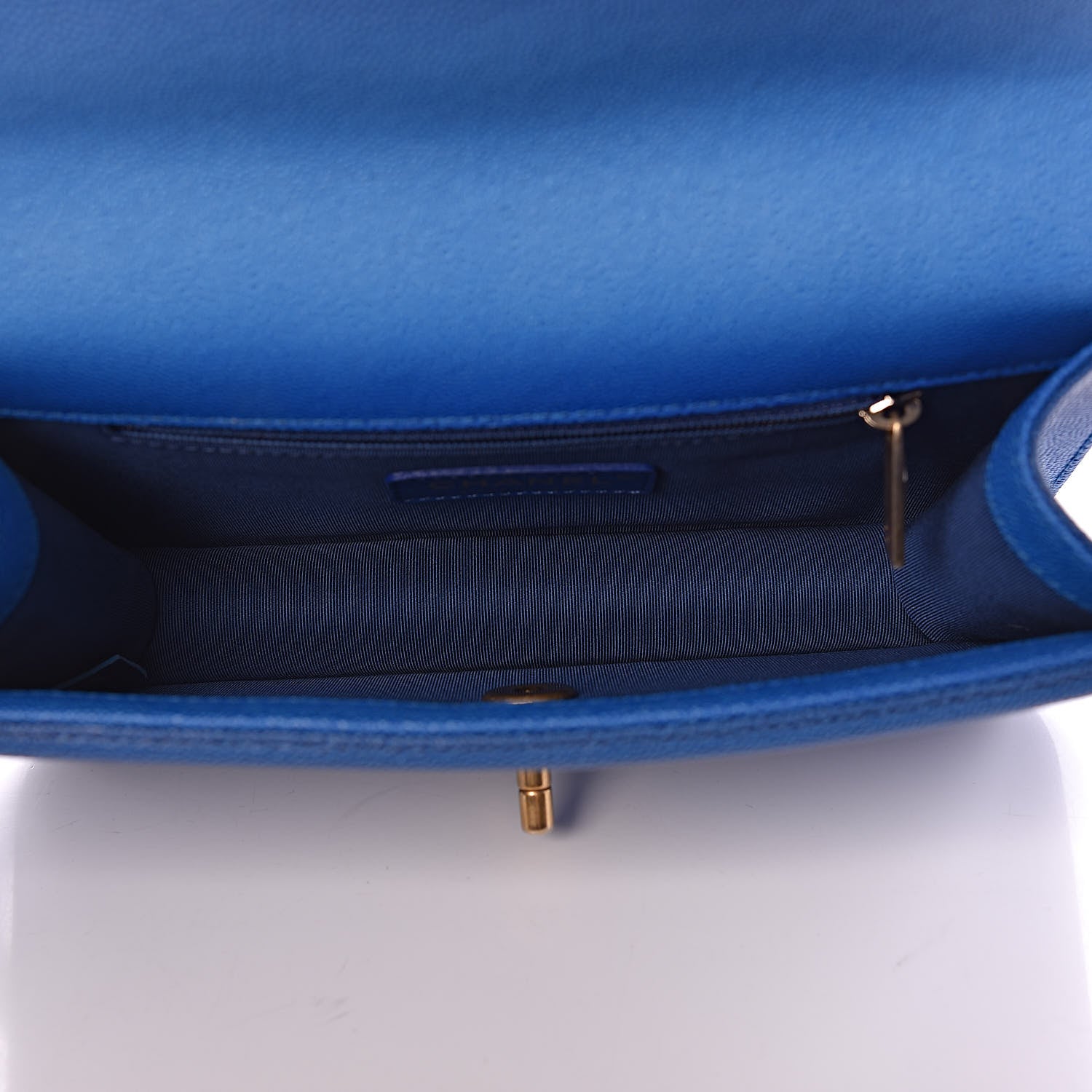 Chanel Caviar Quilted Small Sunset On The Sea Flap Blue 7 of 10