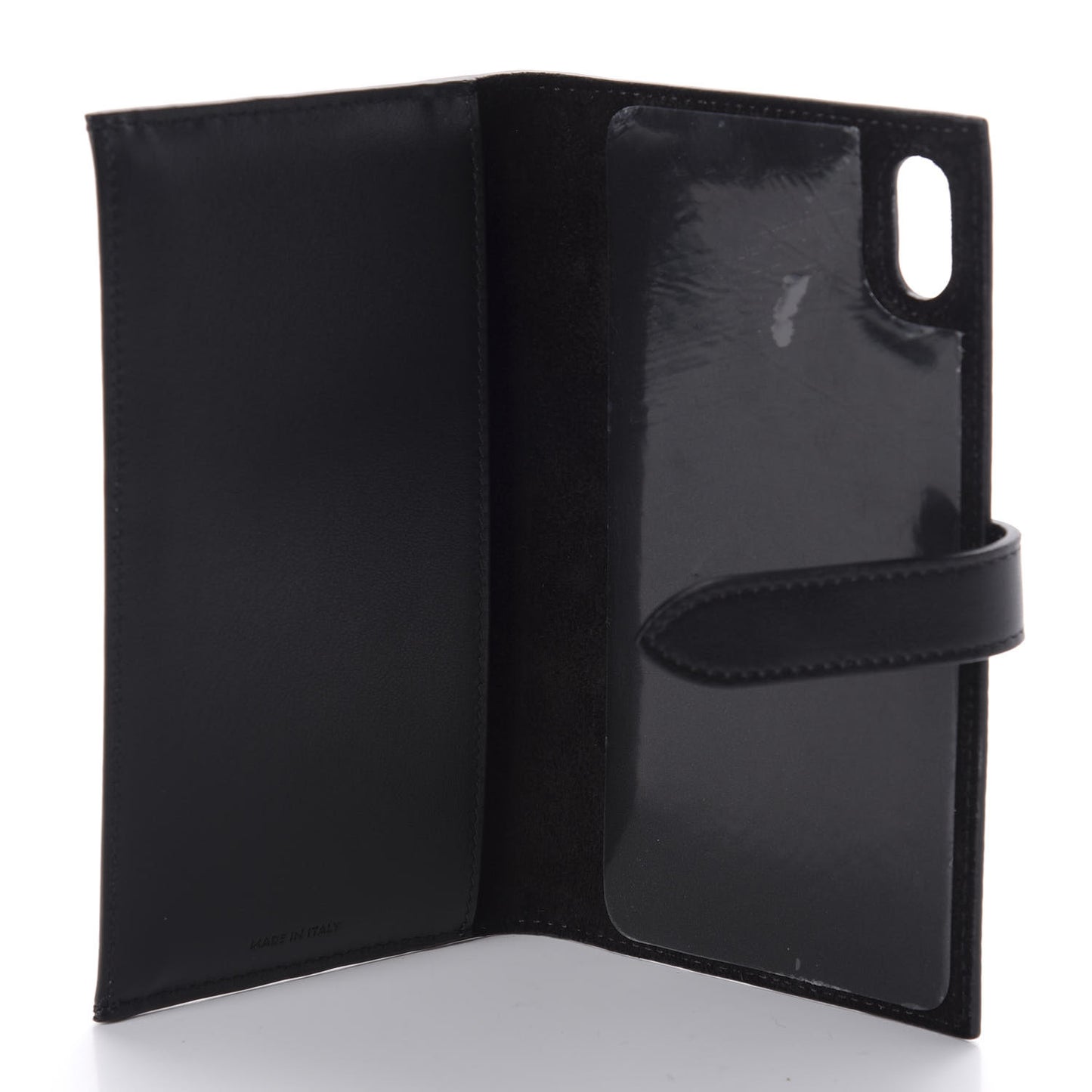 Grained Calfskin XS/S iPhone Folio Black