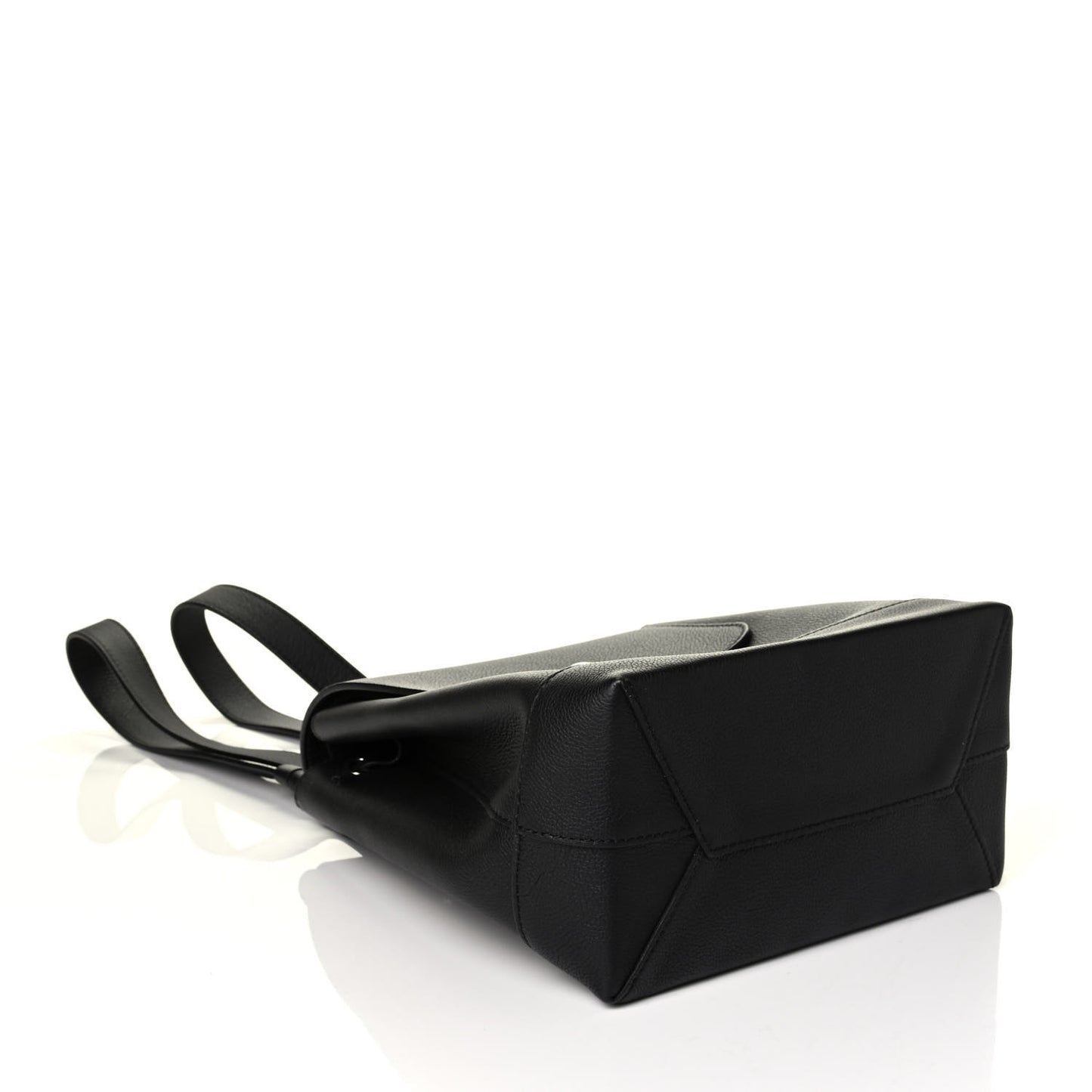 Calfskin Lockme Mini Backpack Black